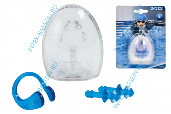 Беруши и зажим INTEX для плавания, артикул 55609