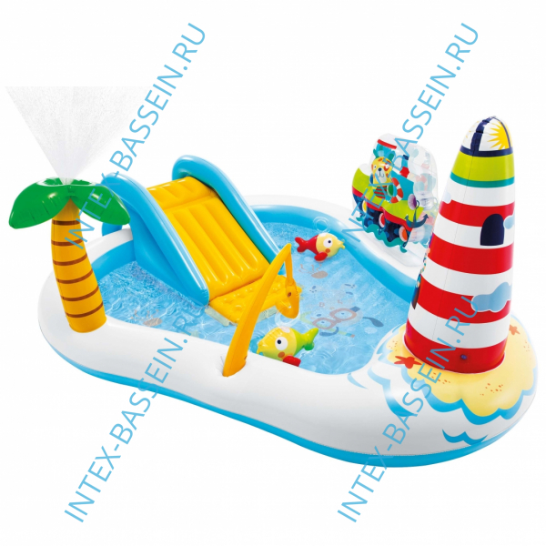 Надувной игровой центр INTEX "Весёлая рыбалка" 218 x 188 x 99 см, артикул 57162