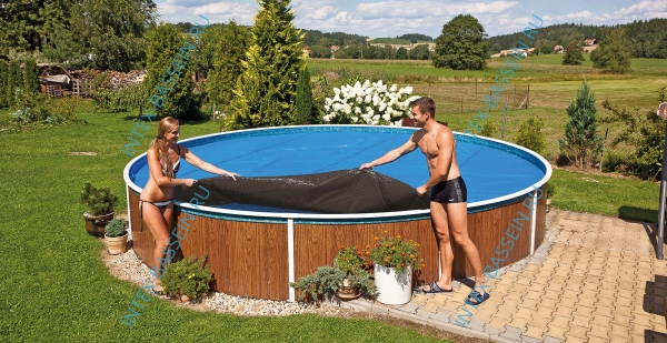 Теплосберегающее покрывало для круглого бассейна, диаметр 3 м