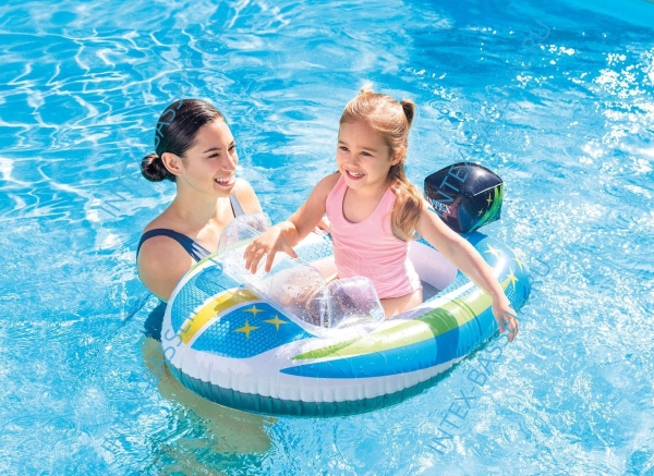 Надувная лодочка INTEX Pool Cruiser "Катер" 109 х 74 см, артикул 59380-В