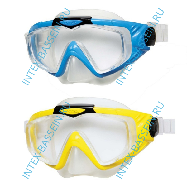 Маска для плавания INTEX "Silicone Aqua Pro" черный, артикул 55981-B