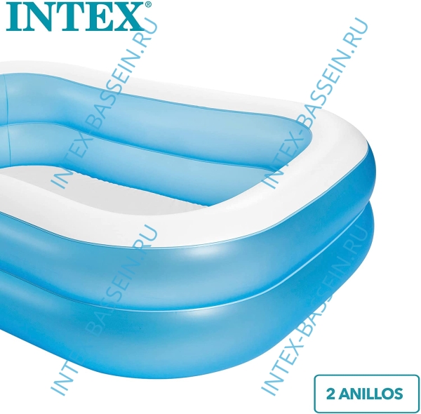 Надувной семейный бассейн INTEX Swim Center 203 x 152 x 48 см, артикул 57180