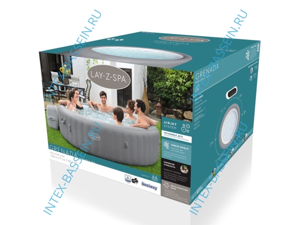 Джакузи Bestway 6001J, внешний размер: 236 x 71 см - 8 мест
