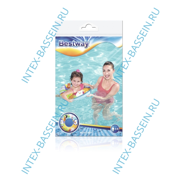 Надувной круг Bestway Adventure "Пингвины" 51 см, артикул 36113-P