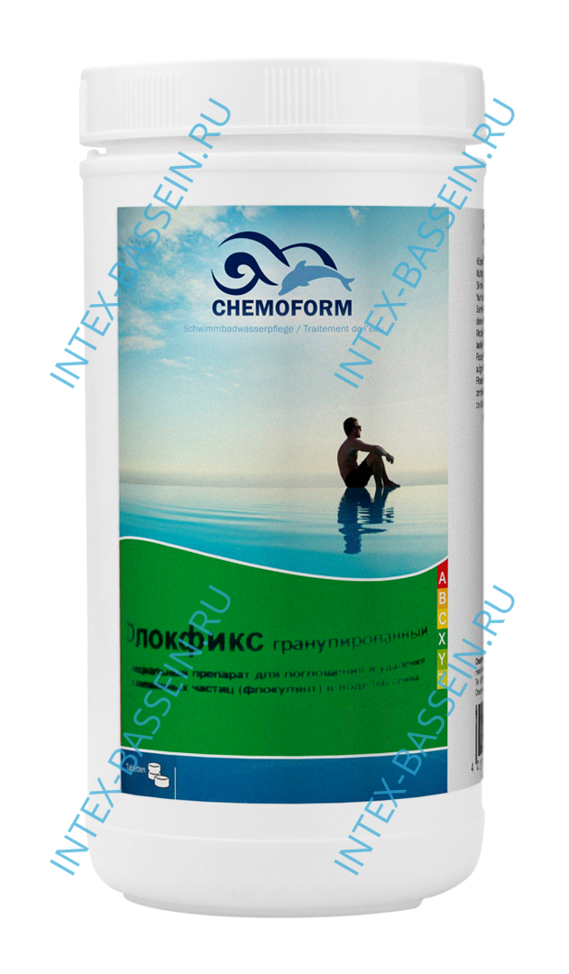 Средство против мутности воды Chemoform Флокфикс гранулированный 1 кг, артикул 907001