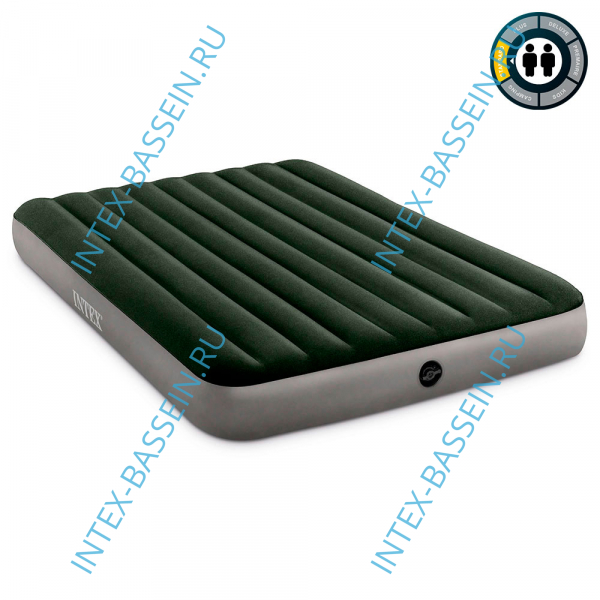 Надувной матрас INTEX 152 x 203 x 25 см, без насоса, артикул 64109