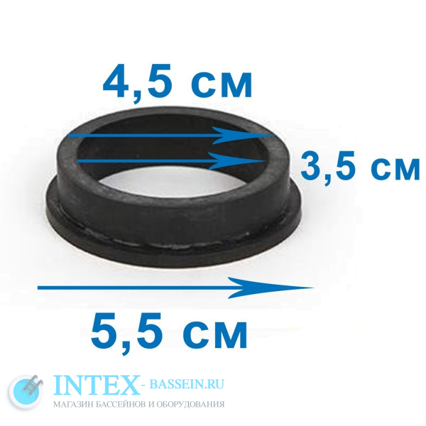 L-образное уплотнительное кольцо INTEX на шестиходовой клапан, артикул 11228