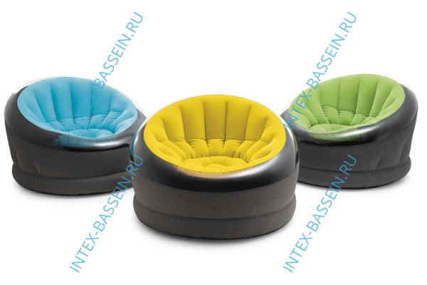 Надувное кресло INTEX Empire 112 x 109 x 69 см, цвет бирюза, артикул 66582-B