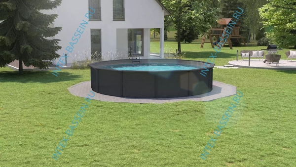 Морозостойкий бассейн MAGIC POOL 5.5 x 1.32 м (полная комплектация) арт. KITPR5513G - графит