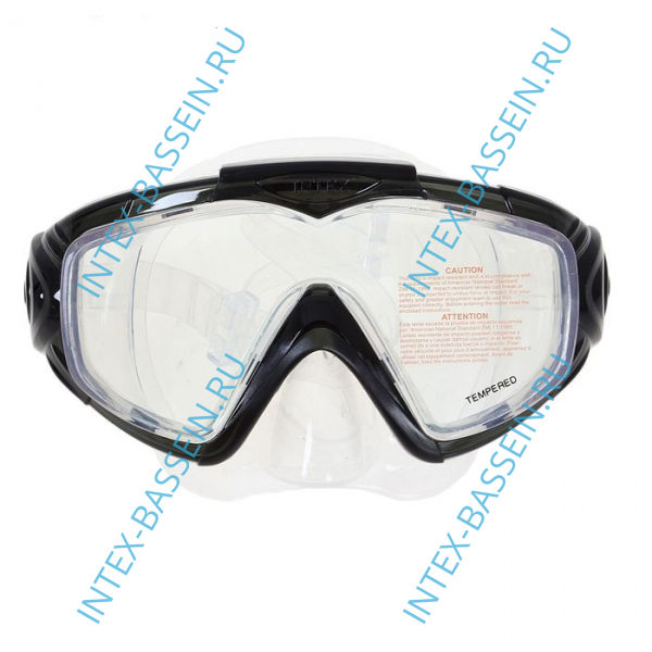 Маска для плавания INTEX "Silicone Aqua Pro" черный, артикул 55981-B