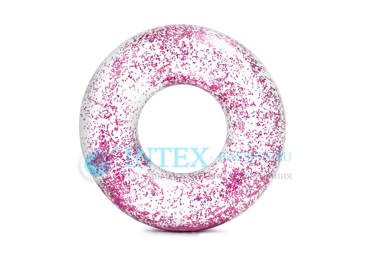 Надувной круг INTEX "Блеск" розовый 119 см, артикул 56274-R
