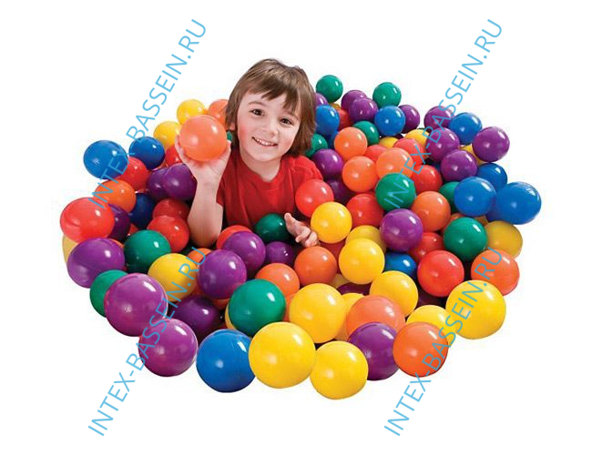 Пластиковые мячи INTEX для игр 8 см, артикул 49600