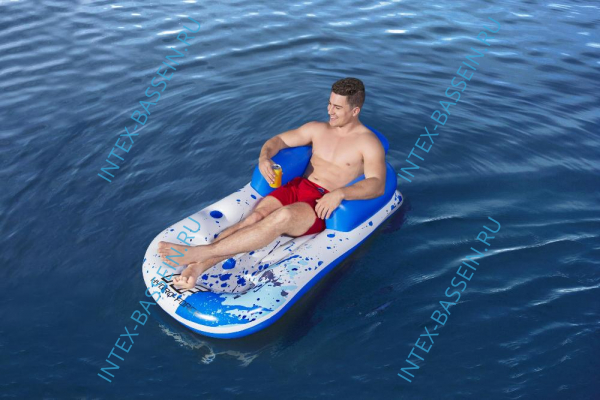 Надувной матрас-шезлонг Bestway для плавания "Cool Blue" 1.61 x 0. 84 м, артикул 43155
