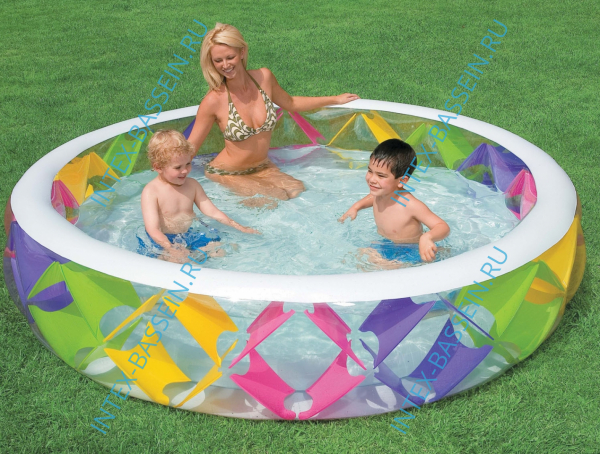 Детский бассейн INTEX "Цветной" 229 x 56 см, артикул 56494