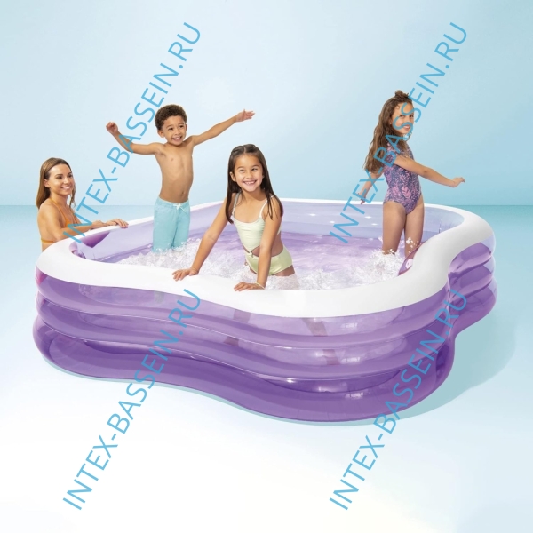 Детский бассейн INTEX "Сиреневая звезда" 2.29 x 2.29 x 0.56 м, артикул 57495