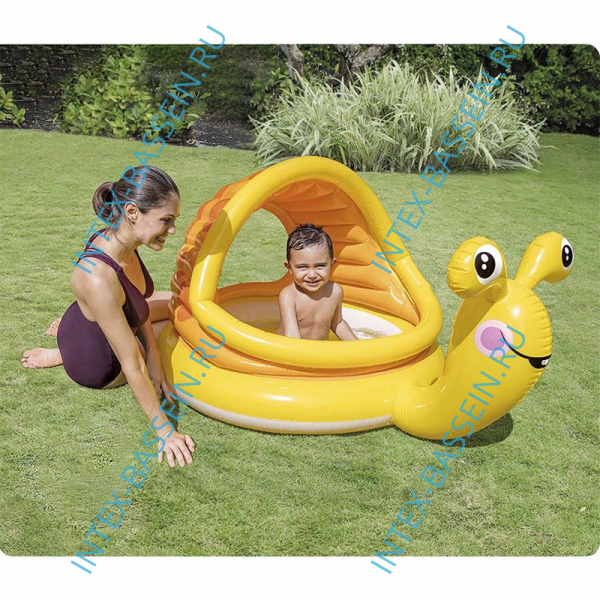 Детский бассейн INTEX "Улитка" 145 x 102 x 74 см, артикул 57124