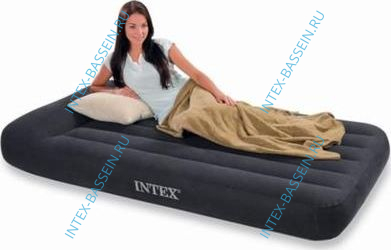 Кровать INTEX надувная 99 x 191 x 23 см с подголовником, без насоса, артикул 66767