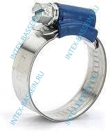 Металлический зажимной хомут под шланги 25-38 мм, артикул 10122