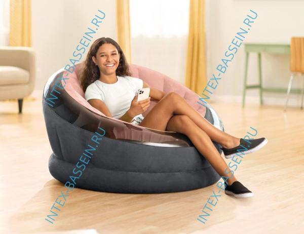 Надувное кресло INTEX Empire 112 x 109 x 69 см, цвет розовый, артикул 68582-P