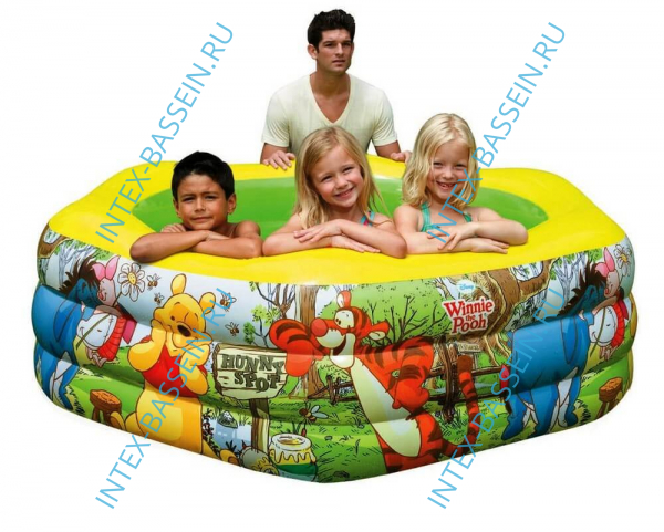 Детский бассейн INTEX "Винни пух" 191 x 178 x 61 см, артикул 57494