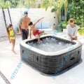 Надувная джакузи INTEX PureSpa Jet and Bubble Deluxe; артикул 28462