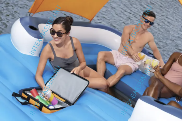 Надувной матрас-остров Bestway "Tropical Breeze" 3.89 x 2.74 м, артикул 43105