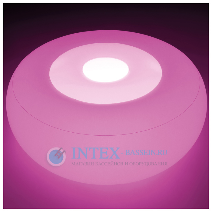 Надувной светящийся пуфик INTEX, артикул 68697