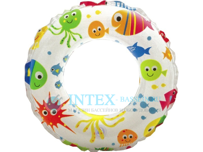 Надувной круг INTEX "Фигуры, рыбки" 51 см, артикул 59230-P