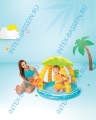 Надувной детский бассейн INTEX "Тропический остров" 102 x 86 см, артикул 58417