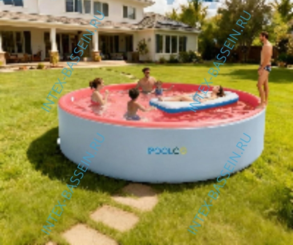 Надувной SUP-Бассейн IPOOLGO Pink 3.7 x 1.2 - 1.3 м