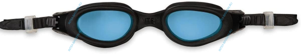 Очки для плавания INTEX "Мастер про", голубые линзы, артикул 55692-B