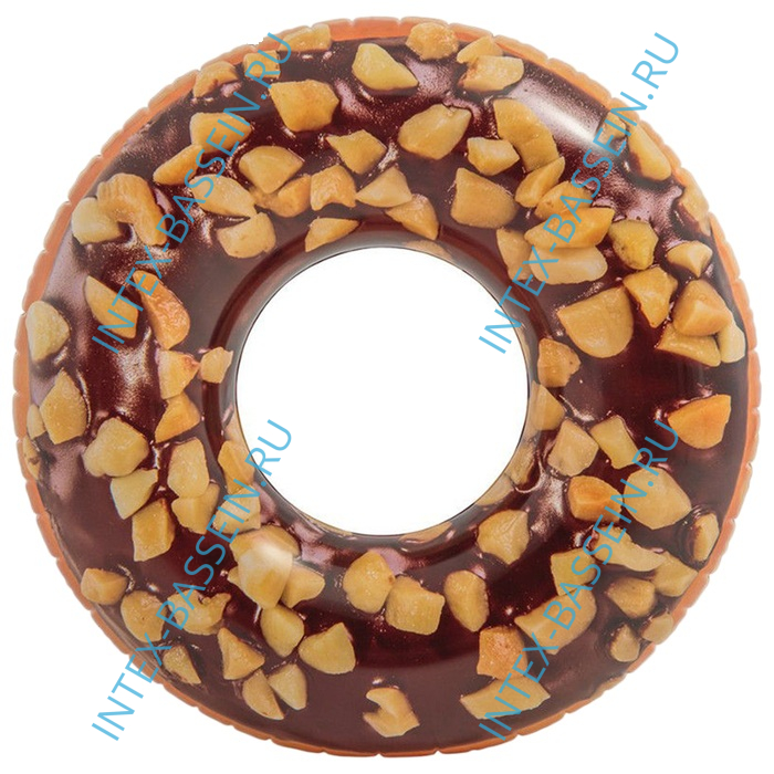 Надувной круг INTEX "Пончик шоколад" 114 см, артикул 56262