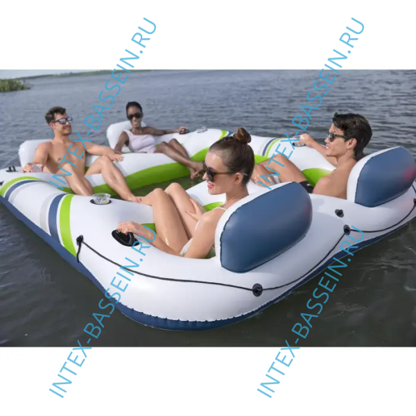 Надувной остров для плавания Bestway Breeze Bloc Island 291 x 202 x 51см, арт. 43957