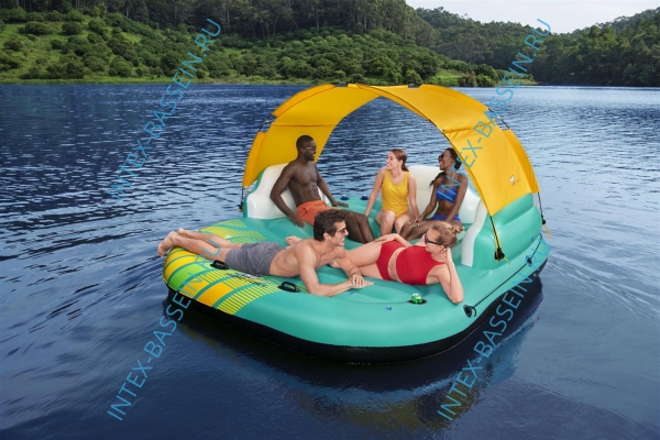 Надувной плот Bestway Hydro-Force Sunny Lounge на 5 человек 300 x 275 см, артикул 43407