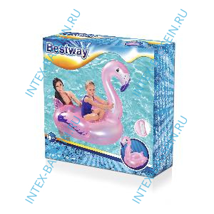Надувная игрушка-наездник Bestway "Фламинго" 127 x 127 см, артикул 41122