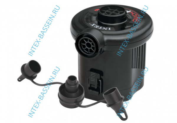 Матрас INTEX надувной 137 x 191 x 22 см, насос от батареек, артикул 66968