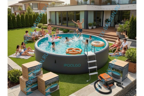 Надувной SUP-Бассейн IPOOLGO 3 x 1.3 м