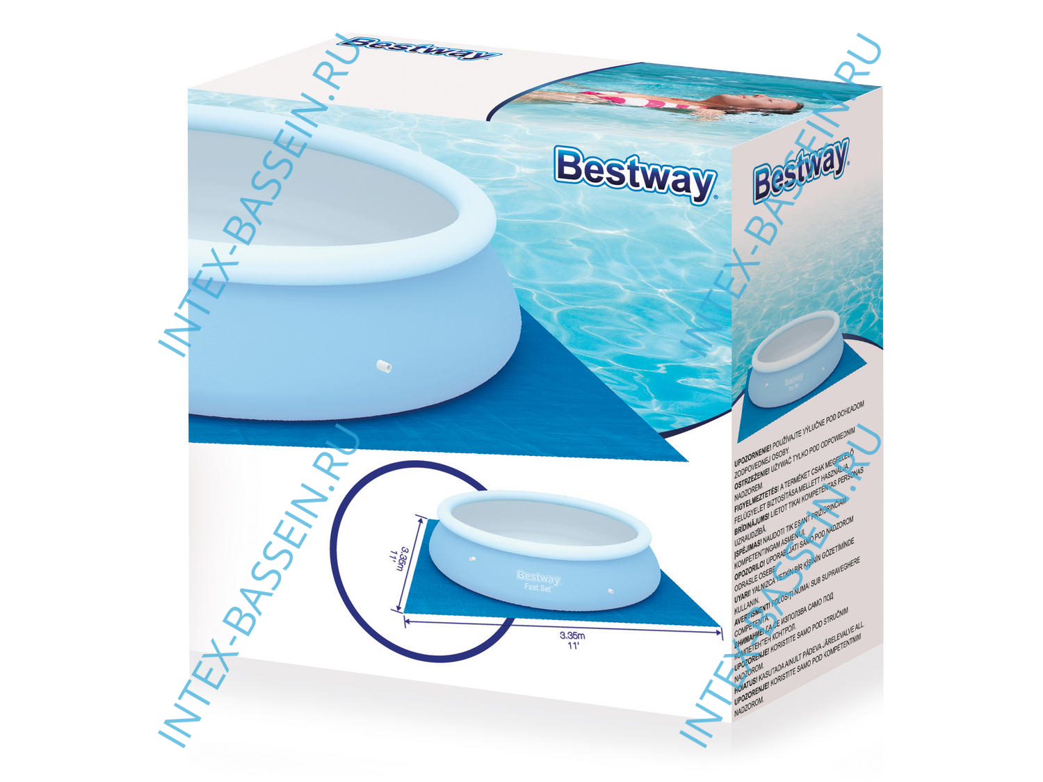 Подстилка Bestway для бассейнов от 2.44 до 3.05, артикул 58001