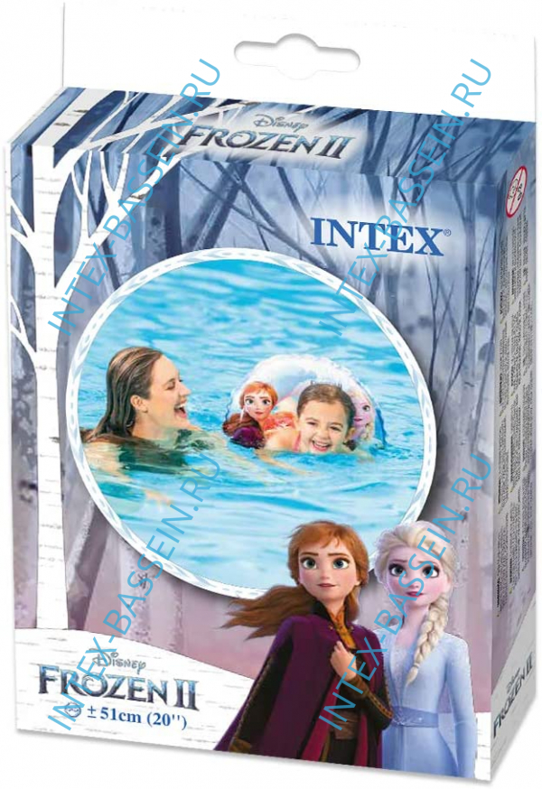Надувной круг для плавания INTEX «Холодное сердце», артикул 56201