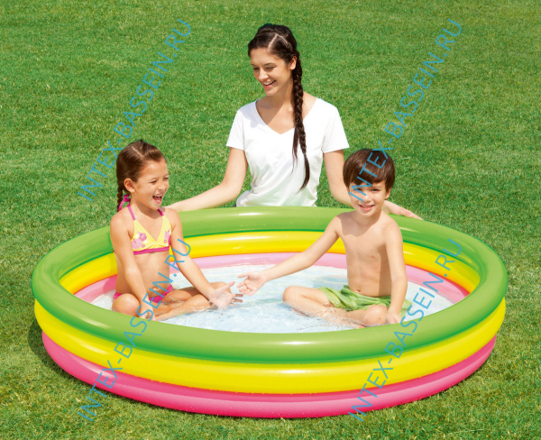 Детский бассейн INTEX "Радуга" 147 x 33 см, артикул 57422