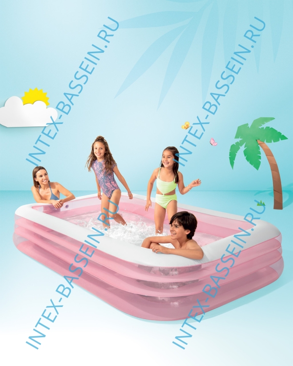 Надувной бассейн INTEX "Ванна" 305 x 183 x 56 см, артикул 58487