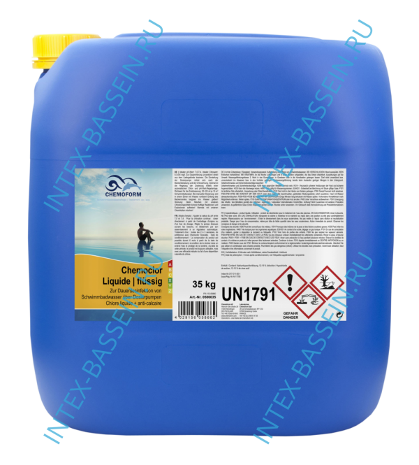 Жидкий хлор Chemoform Кемахлор - 35 кг, артикул 0586035