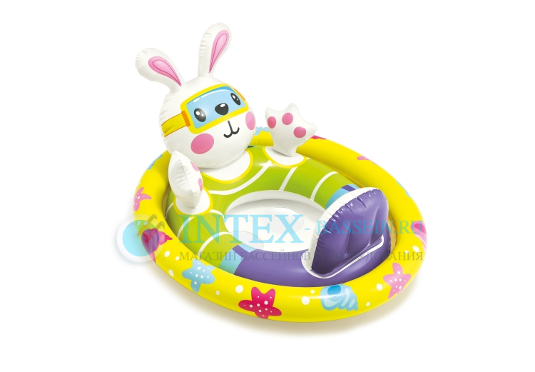 Надувной круг-игрушка INTEX "Малыш" заяц 81 x 58 см, артикул 59570-R