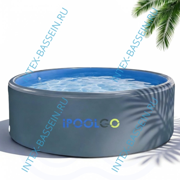 Надувной SUP-Бассейн IPOOLGO (фильтр, лестница, песок) 4 x 1.5 м