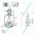 Песочный насос-фильтр Hayward "PowerLine", 14.5 м3/ч, артикул 81073