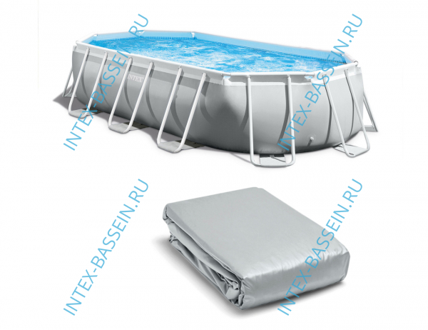 Чашковый пакет INTEX к каркасному бассейну Prism Frame Oval 6.1 x 3.05 x 1.22, артикул 12737