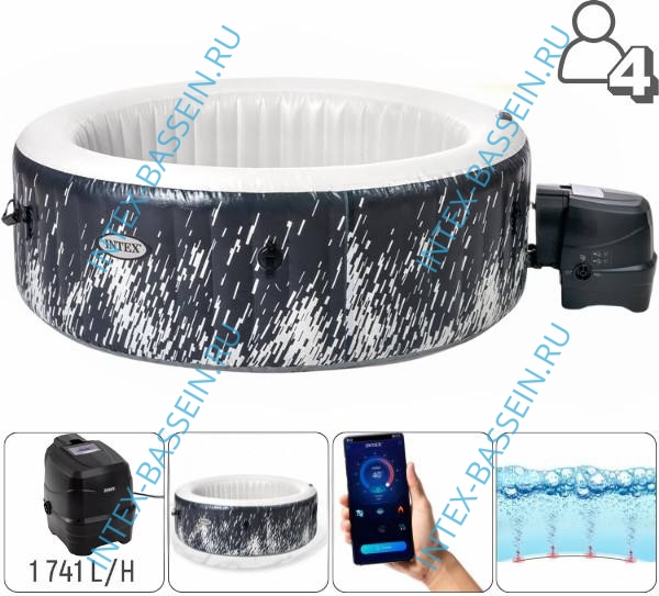Надувная джакузи INTEX PureSpa Bubble Massage ; артикул 28426