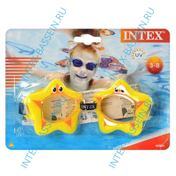 Очки для плавания INTEX "Морские жители", звезда, артикул 55603-S
